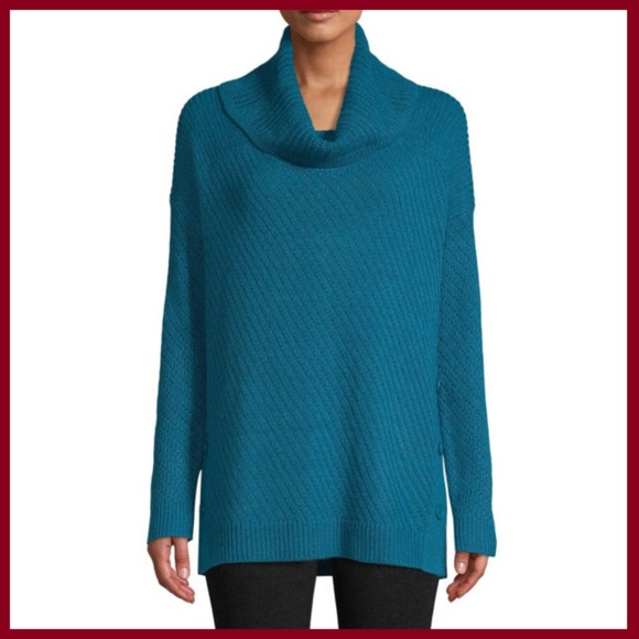 St Johns Bay Sweaters - Woman's Cowl Neck Long Sleeve Pullover Sweater